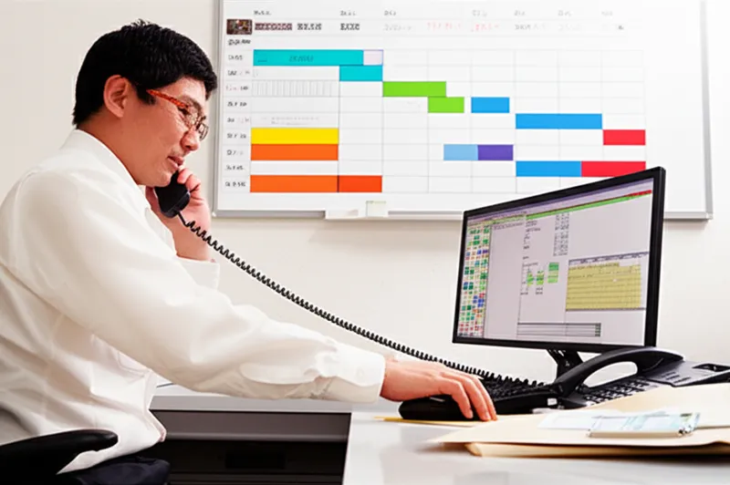 安全服を着た工場の作業員