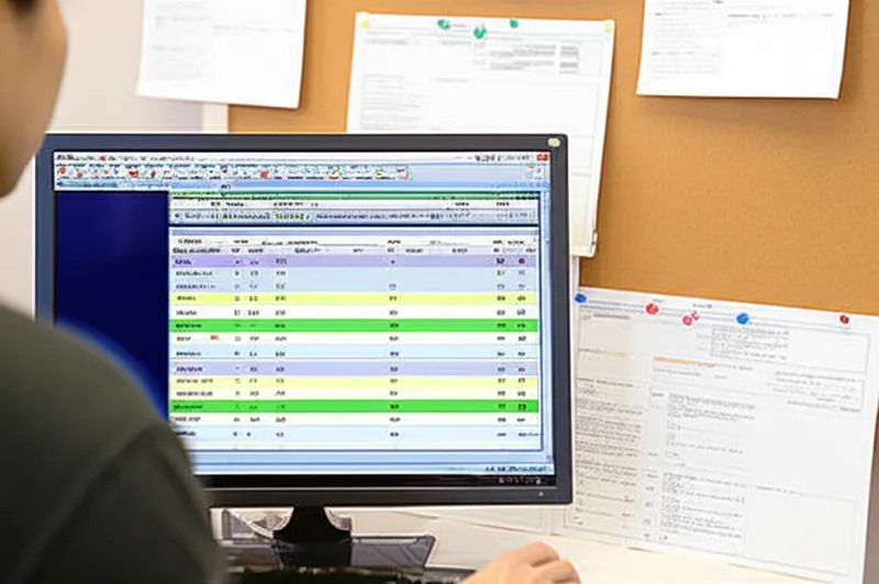 シフト管理をパソコンで行う管理者