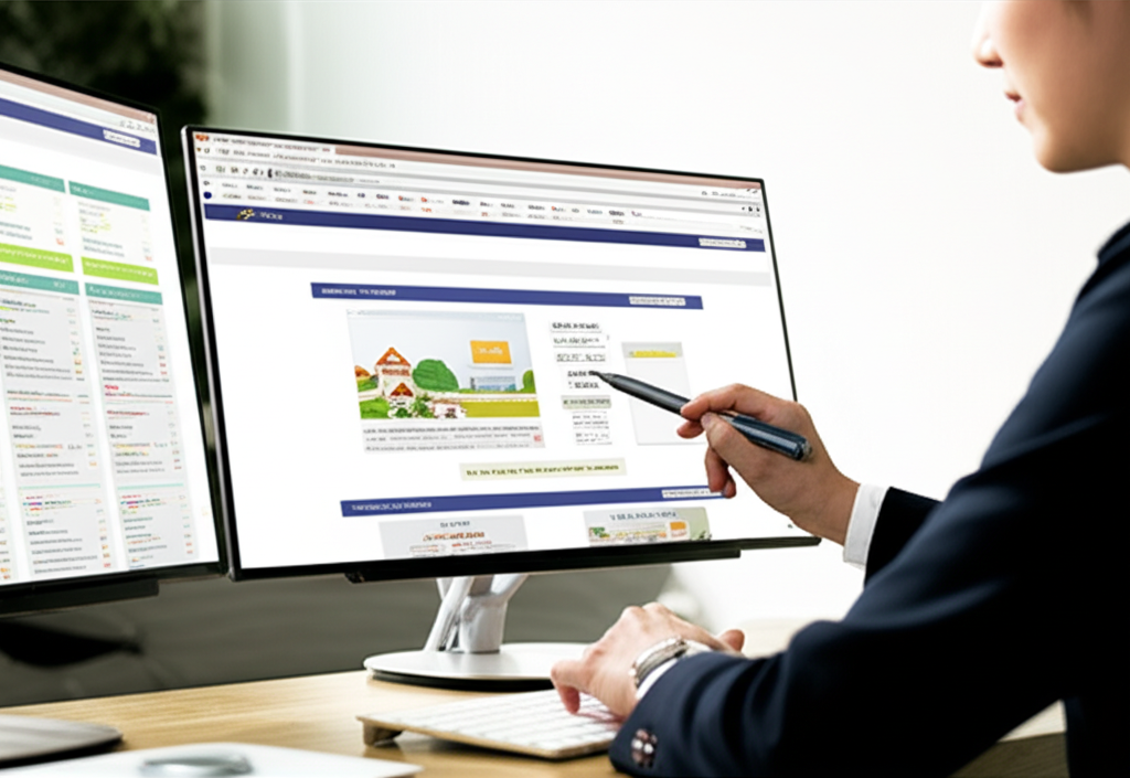 複数のポータルサイトを管理するスタッフ